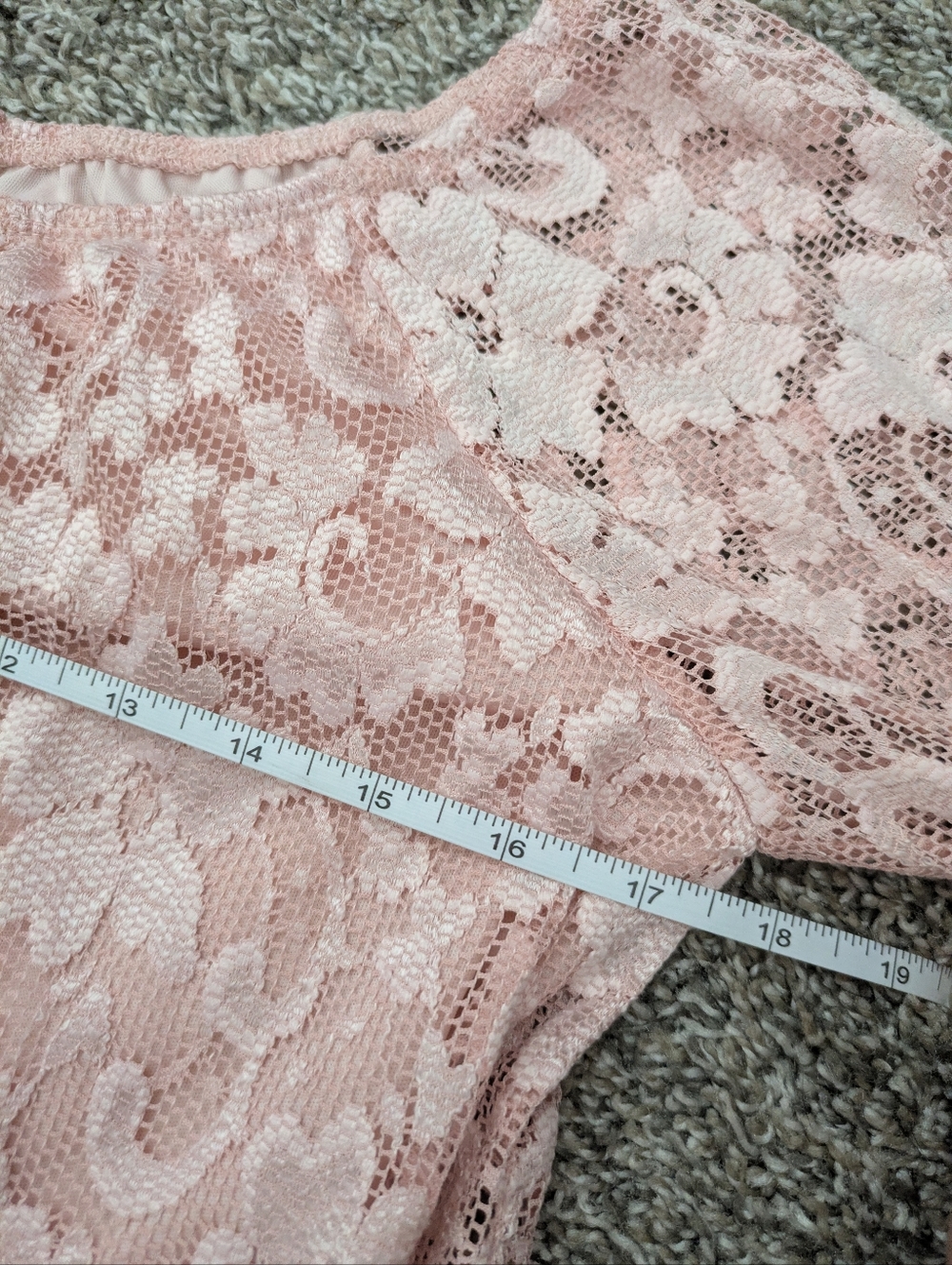 Y2K Fairy Coquette Pink Lace Top Soft Girl Feminine Small - Picture 6 of 7